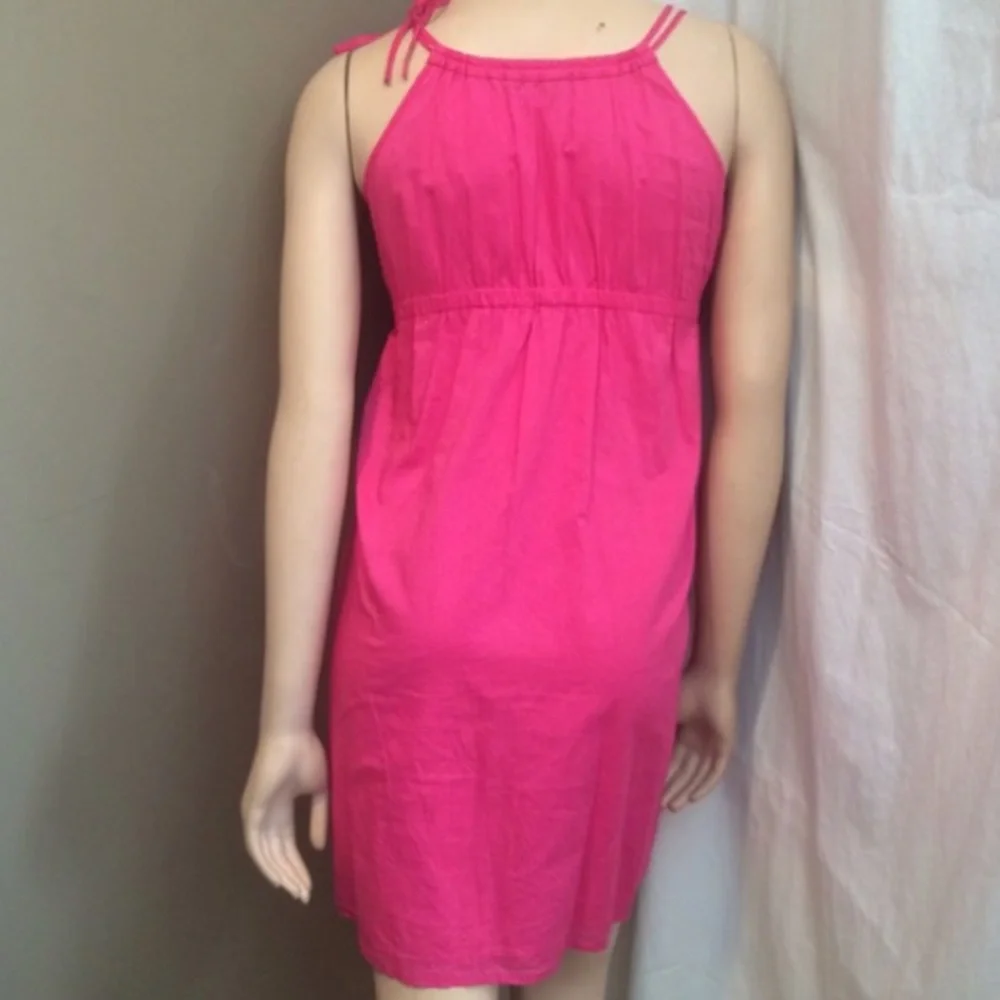J Crew pink cotton eyelet summer mini dress